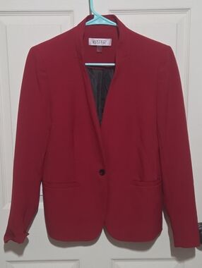 red Kasper blazer